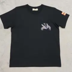 【美品】Maison Kitsune　メゾンキツネ　Tシャツ　XS　黒　鹿