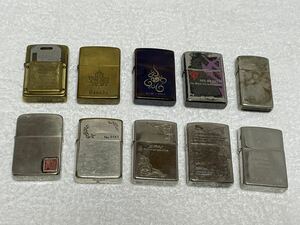 【61-11】1円〜 Zippo ジッポー ライター おまとめ 10点 現状出品 喫煙 喫煙具 シルバー ゴールド ブラック 同梱不可