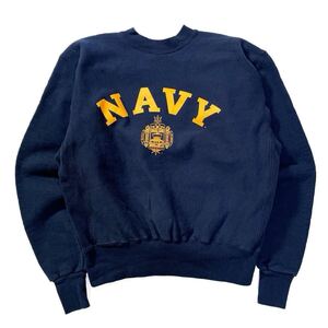 90s 80s us NAVY narval academy cotton exchange リバースウィーブ ネイビー ビンテージ アメリカ製 usa old L ミリタリー チャンピオン 