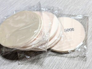 スポンジ付研磨材＃５０００相当　１０枚　丸１２５ｍｍ厚５ｍｍ.マジックペーパー磨き前ポリッシング前の塗装面仕上げ自動車塗装水研ぎで