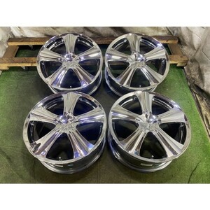 AME モデラート アルティメット 19x8J 5H 114.3 +45 Φ75 4本/札幌市手渡し可/中古社外アルミホイール 特殊工具非付属 D_139