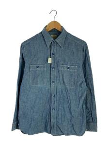 Buzz Rickson’s◆長袖シャツ/15.5/コットン/BLU/BR25995