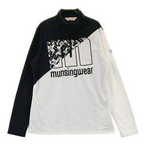 MUNSING WEAR マンシングウェア ハーフジップ 長袖 Tシャツ ホワイト系 LL [240101291930] ゴルフウェア レディース