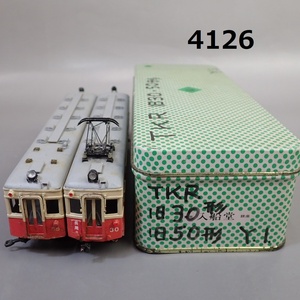 ■FK-4126◆鉄道コレクター放出品　古いHOゲージ　S59新町工場　旧30形?　旧50形　不明　ジャンク/木製 20240524 