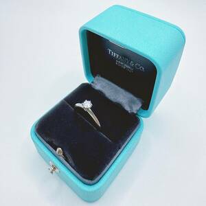 TIFFANY&Co. ティファニー【日曜日 夜終了】未使用品 Pt950 ダイヤモンド Diamond リング 指輪 ケース付 エンゲージ 結婚 プレゼント