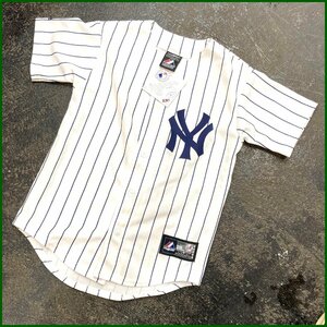 タグ付き未使用●NY ニューヨークヤンキース●プリントジャージ キッズSサイズ 31 イチローモデル マジェスティック