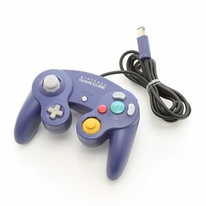 ▽495159 Nintendo ゲームキューブ コントローラー バイオレット DOL-003 GC レトロゲーム ニンテンドー 任天堂