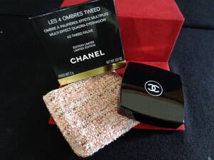 ＊100円～【極美品】限定品 CHANEL シャネル レ キャトル オンブル ツイード #03 ツイード フォーヴ アイシャドウ チップ未使用＊T-29