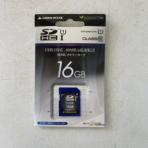 【新品/未使用/未開封】GREEN HOUSE 40MB SDHCメモリーカード/GH-SDHCUA16G （16GB）