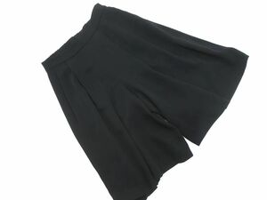 ネコポスOK INDIVI インディヴィ キュロット パンツ size36/黒 ■◆ ☆ eec8 レディース