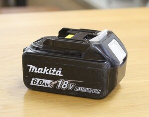 1000円スタート!! makita マキタ 純正 リチウムイオン バッテリー BL1860B 雪マーク 残容量表示 18V 6.0Ah 2059977