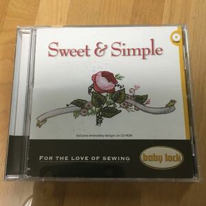 CD-ROM 刺繍データ　Sweet&Simple ボーダーなどの模様　刺繍模様のデーター（刺しゅうカード刺繍カードではありません）