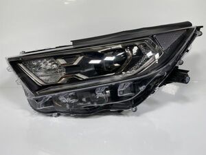 50系 RAV4 ハイブリッド AXAH52 AXAH54 純正 左ライト LED ブラック 81185-42A71/81185-42A73 42-95 打刻3 美品(補修済み)/管理12764h13