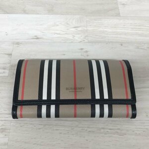 BURBERRY バーバリー 長財布 アイコン ストライプ 二つ折り ロングウォレット ICON STRIPE メンズ レディース[C7900]