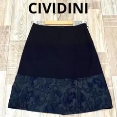 CIVIDINI　チヴィディーニ　イタリア　スカート ブラック M 花柄