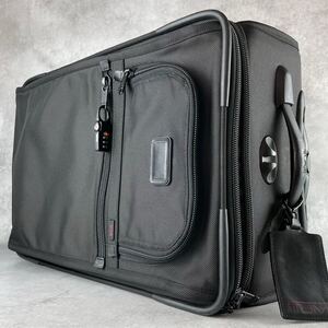 美品 大容量 TUMI トゥミ エクスパンダブル キャリーオン メンズ キャリーケース スーツケース TSAロック 20インチ ブラック ビジネス 旅行