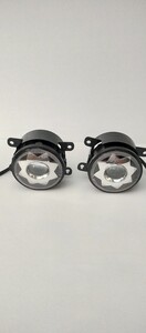 ホンダ ニッサン スズキ ダイハツ スバル汎用 LED フォグランプ 一体型 2色 切替式 純正交換タイプ 