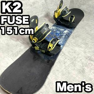 スノーボード　K2 FUSE ケーツー　CSB メンズ　2点セット 151cm　良品 かっこいい　簡単　初心者　ブーツ　ビンディング　バインディング