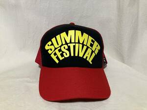 PAUL SMITH JEANS SUMMER FESTIVAL ポールスミス ジーンズ プリン入りキャップ/帽子 F 赤/黒/イエロー系 中古品