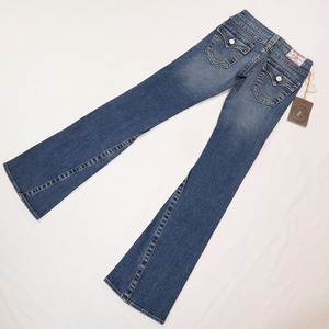 TRUE RELIGION トゥルーレリジョン JOEY フレアデニムパンツ ブーツカットジーンズ ストレッチ USA製 レディース サイズ24 S相当