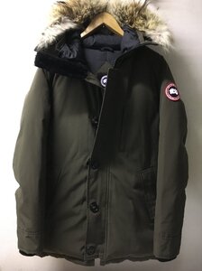 ◆国内正規 CANADA GOOSE カナダグース　防寒 美品 JASPER ジャスパー ダウンジャケット カーキ サイズM クリーニング済み リアルファー