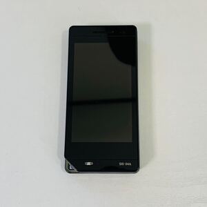 ② 携帯電話 ガラケー 中古 docomo ドコモ SH-04A スライド式 初期化済み ブラック シャープ 2009年製 本体のみ