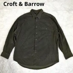 Croft&Barrow 長袖 シャツ 古着 総柄 ヴィンテージ ベロア