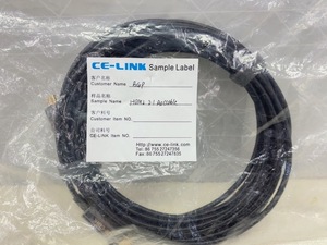 C736 新品 CE-LINK HDMI 2.1 AV cable 約10m ブラック 金メッキ HDMI-HDMI