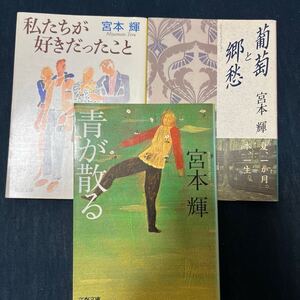 中古 本 小説 宮本輝 3冊セット 青が散る 私たちが好きだったこと 葡萄と郷愁 角川文庫 新潮文庫 文春文庫