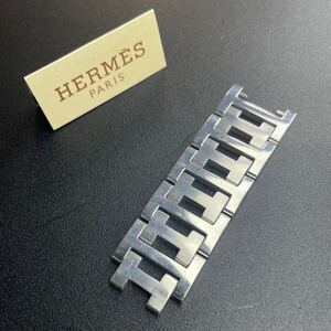 【良品 正規品 純正品】エルメス 腕時計 コマ あまりコマ 5連コマ メンズ 18mm シルバー SSブレス HERMES 時計 CL クリッパー【R6_311】⑤