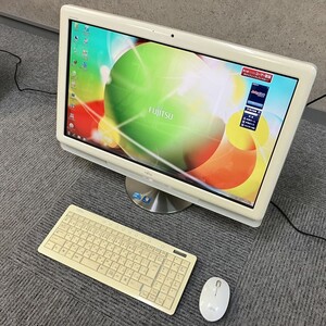 〇B030-P4-428 FUJITSU 富士通 一体型 デスクトップ パソコン ESPRIMO FH700/5AT Win7 Core i5 通電OK