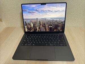 1円から売切 【充放電回数17回】アップル Apple MacBook Pro MRX33J/A スペースブラック M3 Pro 18GB SSD 512GB Liquid Retina XDR 14.2