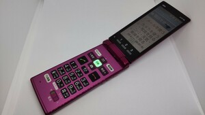 A255 au SIMフリー かんたんケータイ KYF38 KYOCERA 4Gガラホ 簡易動作確認＆簡易清掃＆初期化OK 判定○ 送料無料 SIMロック解除手続済