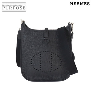 未使用 展示品 エルメス HERMES エブリン TPM ショルダー バッグ トリヨンクレマンス ブラック W刻印 Evelyne TPM 90249702