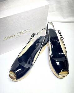 【USED】JIMMY CHOO ウェッジサンダル　ジミーチュウ　厚底