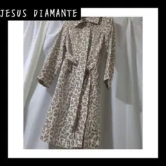 ジーザスディアマンテ♡JESUS DIAMANTE♡レオパード柄 コート★美品