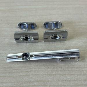 【☆T0524】silver SILVER シルバー 900 ネクタイピン タイピン カフス 台座のみ アクセサリー 約14.2g