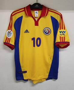 ユーロ00 ルーマニア FED ROMANIA(H)#10 ゲオルゲ・ハジ HAGI 半袖 EURO 2000仕様 L