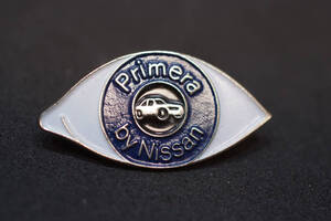 ■ NISSAN PRIMERA エンブレム ピンバッジ EUROピンズ Rcitys 欧州 日産 ニッサン P10 P11 P12 プリメーラ 2.0Te JTCC W35mm Limited1