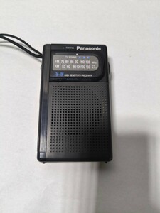 「A34_6K」 Panasonic RF-501 FM/AM受信確認済み パナソニック 小型 携帯ラジオ 