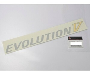 ミツビシ 純正 ランエボ 5 CP9A デカール エンブレム ステッカー LANCER EVOLUTION 5 Side Door Decal EVOLUTION V Silver&Yellow