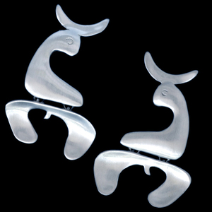 *S2282【Chelo Sastre】Joan Miro SLVイヤリング SPAIN New