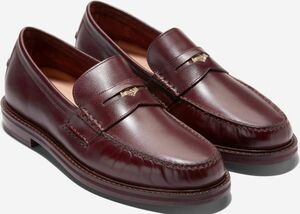 Cole Haan 28cm コイン ローファー ブラッドストーン レザー コインスロット スリッポン ビジネス スーツ スニーカー ブーツ XXX238