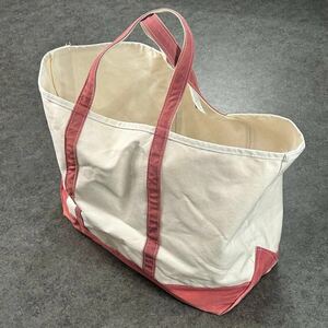 USA製 L.L.Bean Boat and Tote Zip Top エルエルビーン トートバッグ ボートアンドトート ジップトップ キャンバス ピンク 男女兼用 112638