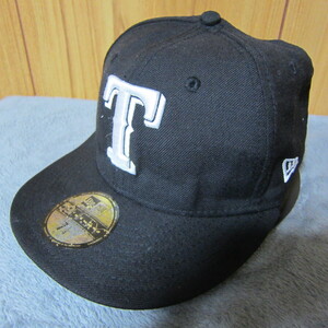 NEW ERA ニューエラ × T テキサス・レンジャーズ　59FIFTY　キャップ　帽子　黒　57.7cm　S2412C