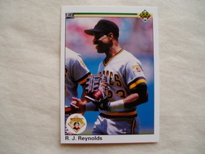 R.J.レイノルズ【R.J.REYNOLDS】◆UPPER DECK1990 ピッツバーグパイレーツ 横浜大洋ホエールズ 来日外国人 RE