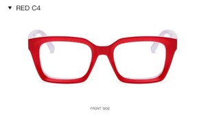 度数＋1.00　デザイン003C4　赤　丈夫な老眼鏡　シニアグラス