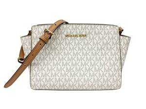 MICHAEL KORS (マイケルコース) MK総柄 シグネチャー ショルダーバッグ 35H8GLMM2B ホワイト レディース/028