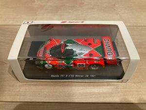 スパーク Spark 1/43 マツダ 787B ルマン 1991 優勝20周年記念 デモンストレーションラン仕様1008個限定モデル 「がんばろう日本」