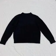 [LEON] レオン (M) カシミヤ100％使用 セーター ブラック シンプル